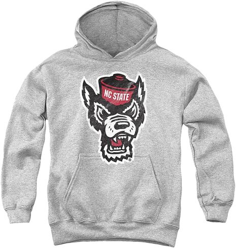 North Carolina State University Official Distressed Primary Youth Kids Boy/Girls Pull-Over Hoodie Sweatshirt in Kuwait