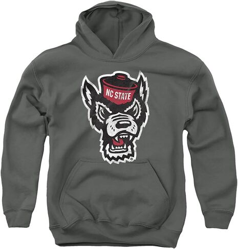 North Carolina State University Official Distressed Primary Youth Kids Boy/Girls Pull-Over Hoodie Sweatshirt in Kuwait