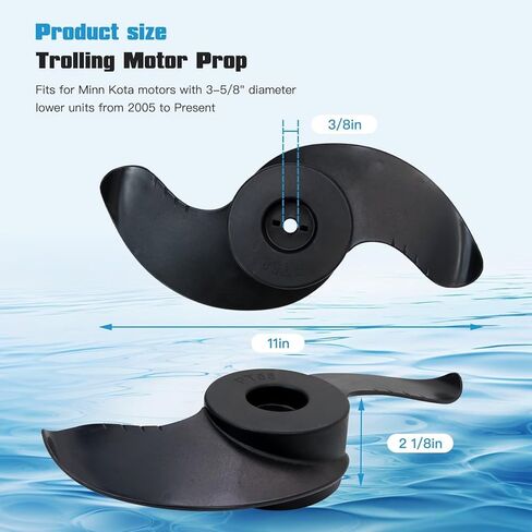 New MKP-32 Trolling Motor Prop Fit for Minn Kota Endura 46, 50, 55; Endura C2 50, 55; Endura Max 50, 55, Fits 3-5/8" Motor Diameter, Replaces ‎2091160 1378131 1865017 in Kuwait