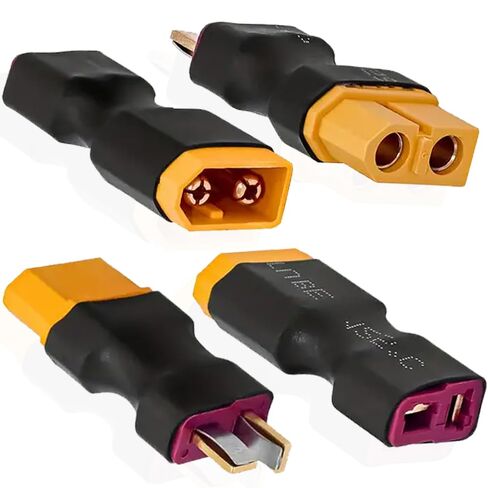 XT30 to XT60 Plug Adapter, XT30 Male to XT60 Female Plug & XT30 Female to XT60 Male Plug for RC FPV Drone Car Lipo NiMH Battery Charger ESC (4 Pack) in Kuwait