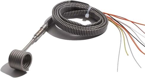22mm Diameter 3x3 Cross Section Electric Runner Spiral Coil Nozzle Band Heaters with K Thermocouple(400W 22x25mm(IDxL)) in Kuwait