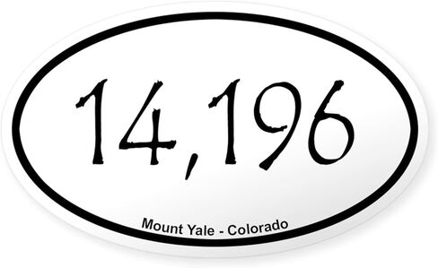 ملصق سيارة CafePress Mount Yale بيضاوي الشكل in Kuwait