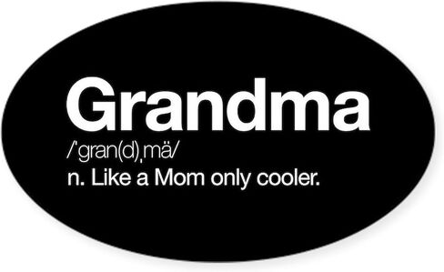 ملصق سيارة CafePress Grandma Definition بيضاوي الشكل in Kuwait