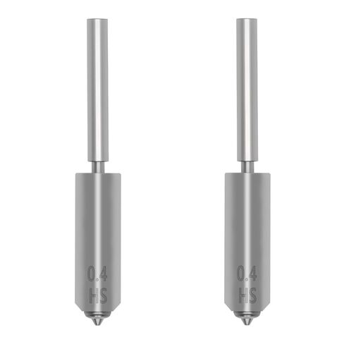 2PCS 0.4mm فوهة فولاذية صلبة لـ Anycubic Kobra S1 Max، جميع الفوهات المعدنية المتكاملة للحلق، فوهات أنبوبية سريعة التبديل، رأس بديل Hotend، فوهة طباعة عالية السرعة لـ Kobra S1 Max 3D Pinters in Kuwait