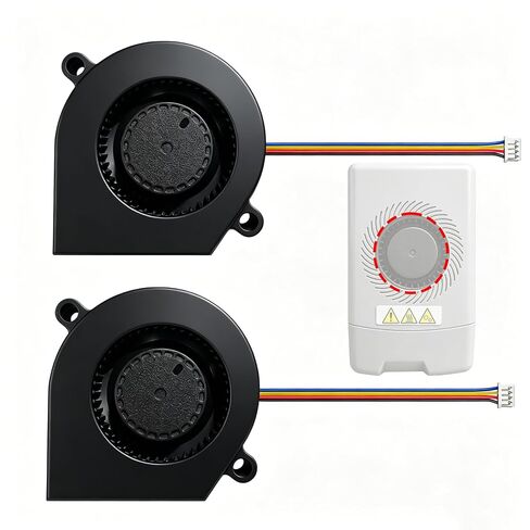 2 PK لـ Flashforge Adventurer 5M/5M Pro/AD5X 5015 مروحة منفاخ 24 فولت 9000 دورة في الدقيقة محمل كروي مزدوج، مروحة تبريد طارد مطورة للطباعة عالية السرعة، 40.000+ ساعة MTBF، بديل لـ Ad5M Hotend in Kuwait