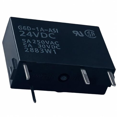 G6D-1A-ASI-DC24 PCB Relay، ملف 24VDC، SPST-NO 5A 250VAC/30VDC، مختوم، استبدال مرحل اللوحة الرفيعة من خلال الفتحة؛ عبور G6D-1A-ASI DC24 / G6D-1A-ASI-AP DC24 in Kuwait
