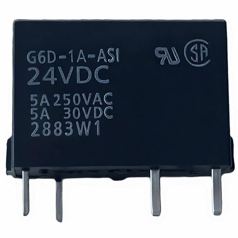 G6D-1A-ASI-DC24 PCB Relay، ملف 24VDC، SPST-NO 5A 250VAC/30VDC، مختوم، استبدال مرحل اللوحة الرفيعة من خلال الفتحة؛ عبور G6D-1A-ASI DC24 / G6D-1A-ASI-AP DC24 in Kuwait