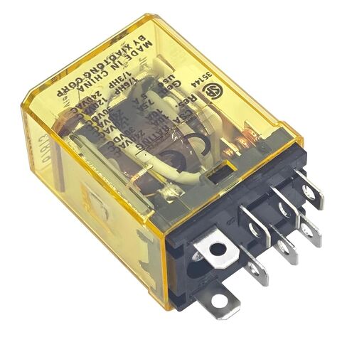 RH2B-ULAC24V Power Relay (Pack of 2) - DPDT 24VAC 10A Plug-in Relay for Industrial Control, HVAC, and Automation Systems in Kuwait