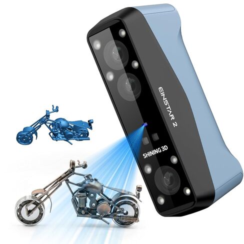EINSTAR 2 Wireless 3D Scanner, 17 Parallel Blue Laser and Infrared Light, 0.05mm High Resolution, 90 FPS High Scanning Speed, Support 3D Printing, Reverse Engineering, Art and Design, AR/VR in Saudi Arabia