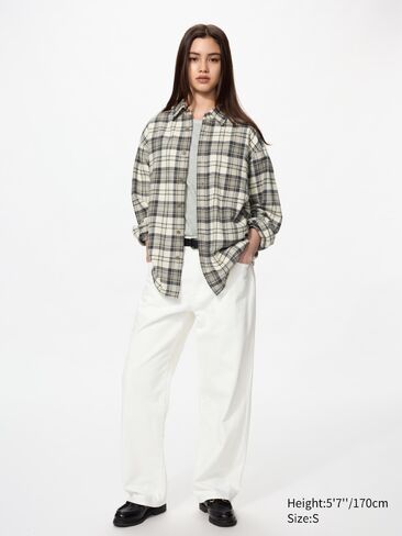 قميص Uniqlo الفانيلا | فحص الترتان in Kuwait