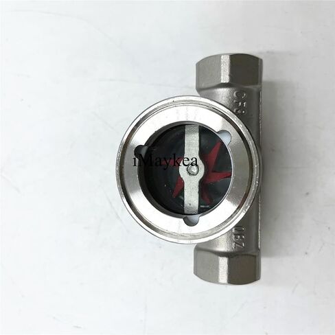 1/4", 3/8", 1/2", 1", 1.5", 2" NPT Thread Stainless Steel 304 Sight Glass Water Flow Indicator With Plastic Impeller (1/2" DN15) in Kuwait