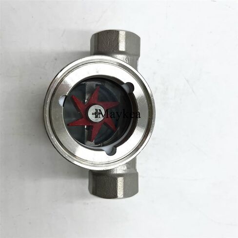 1/4", 3/8", 1/2", 1", 1.5", 2" NPT Thread Stainless Steel 304 Sight Glass Water Flow Indicator With Plastic Impeller (1/2" DN15) in Kuwait