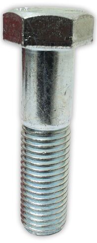 ToolUSA مسمار سداسي بقطر 1 بوصة (2.5 سم) | 4.25 بوصة (11.4 سم) الطول الإجمالي | خيط خشن وطلاء زنك | لمسة نهائية موثوقة ولامعة in Kuwait
