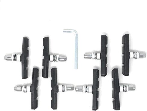 Complete Bike Brake Pad Set, 70mm 4 Pairs with Free Hex Key in Kuwait