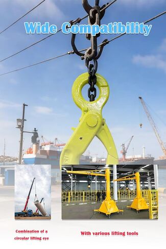 3.15t Eye Self Locking Hook WLL 6944 LBS Heavy Duty Forged Lifting Shackles for Rigging, Towing, Construction, and Marine Use【3.15T】 in Kuwait
