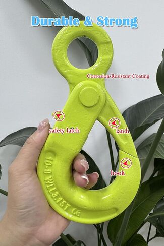 3.15t Eye Self Locking Hook WLL 6944 LBS Heavy Duty Forged Lifting Shackles for Rigging, Towing, Construction, and Marine Use【3.15T】 in Kuwait