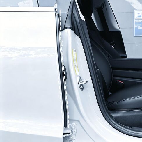 طقم ختم الباب لـ Tesla Model X | شريط عازل للطقس، طقم عازل للباب، واقي حافة باب السيارة، شريط عازل مطاطي عازل للصوت، مقاوم للضوضاء، مقاوم للغبار، 4 أبواب in Kuwait