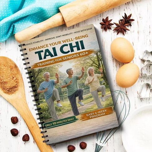Tai Chi for Seniors, Step-by-Step Guide for Pain Relief, 28-Day Challenge for Home Practice Weight Loss, Simplified Original Movements to Improve Flexibility and Balance in Kuwait