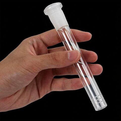 6 Pcs Borosilicate Glass Tubes, 14cm Length 14mm OD Connecting Tube Set | Heat Resistant Thick Glass Adapters with Cleaning Brush, Suitable for Labs, Experiments & Home Kitchen in Kuwait