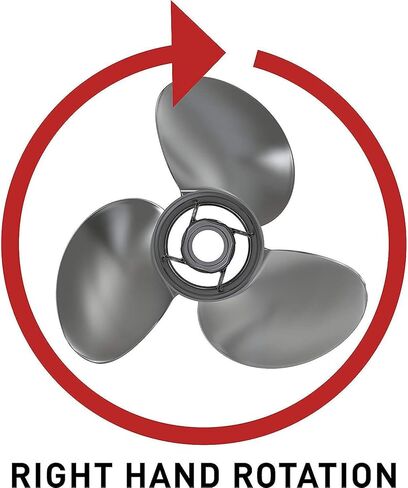 MERCURY Black Max 8M0185637 Aluminum 3-Blade Propeller (10.6" × 12", RH) in Saudi Arabia