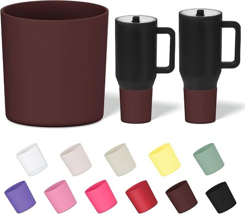 حذاء علوي من السيليكون متوافق مع Hydrojug Traveler 32oz 40oz/Stanley 40oz، غطاء سفلي واقٍ مضاد للانزلاق ومضاد للانبعاج، خالٍ من مادة BPA in Kuwait