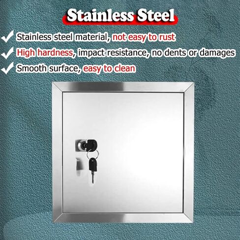 لوحة وصول من الفولاذ المقاوم للصدأ قابلة للقفل - باب فتحة سباكة مقاوم للماء للجدار، مخصص، مثالي لسهولة الوصول وحلول الصيانة in Kuwait