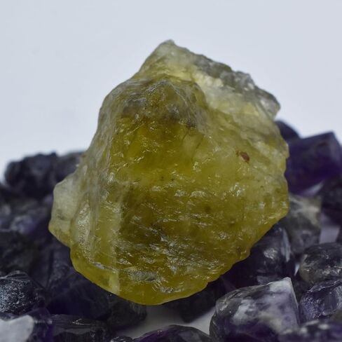 Lemon Topaz Raw Rough Natural 88.45 Ct Uncut CERTIFIED Loose Gemstone in Kuwait