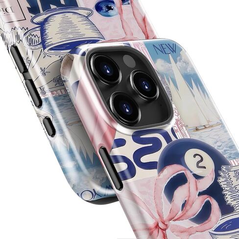 حافظة Goodon لهاتف iPhone 15 Pro Max لطيفة - متوافقة مع Magsafe - غطاء صلب مزدوج الطبقة وغطاء سيليكون - حافظة هاتف واقية بتصميمات زهرة برية للنساء - أزهار محددة نابضة بالحياة in Kuwait