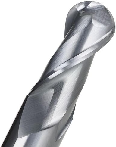 1 Pieces Carbide 2 Flute Ball Nose End Mills R1-R8 Spiral Milling Cutter HRC55 Tool CNC Router Bit Engraving in Kuwait