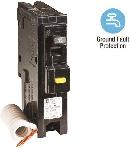 Square D HomeLine 15 amps Plug In Single Pole Circuit Breaker in Kuwait