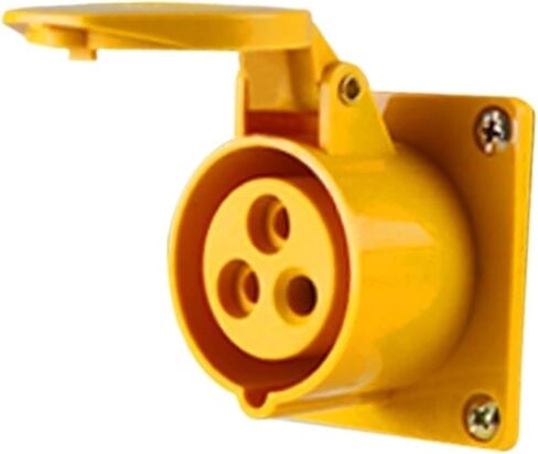 110V-130V Waterproof Industrial Plug and Socket Connector 4h Three-core 16A Aviation Male and Female Docking(Concealed Socket) in Kuwait