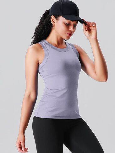 قمصان رياضية بدون أكمام للسيدات من Cadmus Racerback سريعة الجفاف، قمصان رياضية لتدريبات اليوغا والجري in Kuwait