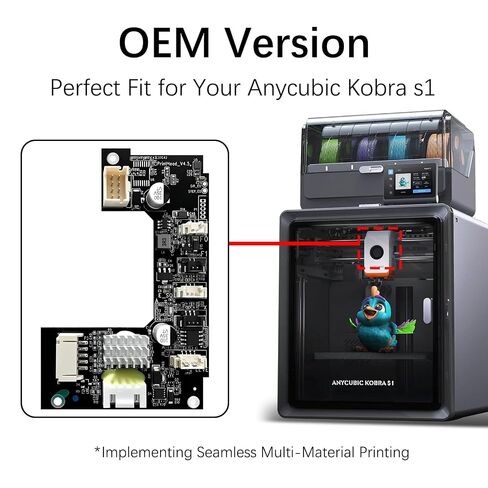 Original for Anycubic Print Head PCBA for Kobra S1 / S1 Combo – Genuine Extruder Hotend Transfer Adapter Board, OEM 3D Printer Printhead Control Board PCB, for Hotend & Extruder Signal Connection in Kuwait