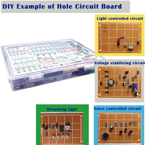 مجموعة كاملة مكونة من 2300 قطعة XXXXL مجموعة صندوق تشكيلة مكونات إلكترونية ذاتية الصنع، IC، ثنائي الفينيل متعدد الكلور، لوحة التجارب، وصلة العبور، عدسة مكبرة، مقاومات، LED، صمام ثلاثي، مقياس الجهد، مكبرات الصوت in Kuwait