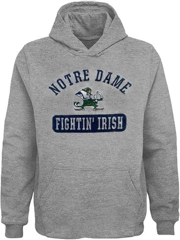سويت شيرت بغطاء للرأس من Gen 2 Notre Dame Fighting Irish Youth مقاسات الفريق وشعار الفريق - رمادي in Kuwait