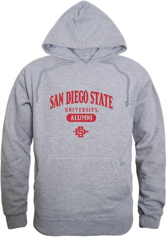 سويت شيرت بقلنسوة من الصوف من W Republic San Diego State University Aztecs Alumni - رمادي منقط، مقاس كبير in Kuwait