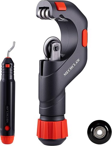 Heavy Duty Tube Cutter, Cuts 3/16 to 2 Inch Outer Diameter Tubes, Hand-Operated Copper Pipe Cutter for Copper, Iron, Aluminum, Stainless Steel Tubes, with Deburring Tool & Replaceable Blade in Kuwait