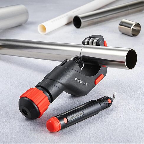 Heavy Duty Tube Cutter, Cuts 3/16 to 2 Inch Outer Diameter Tubes, Hand-Operated Copper Pipe Cutter for Copper, Iron, Aluminum, Stainless Steel Tubes, with Deburring Tool & Replaceable Blade in Kuwait