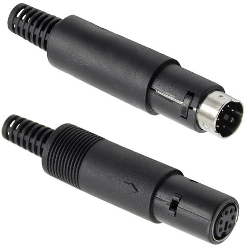 4PCS S-Video 6 Pin DIN Male Socket Mini DIN Connector Signal Transmission for Computer Keyboard Audio Video AV MIDI Cable in Kuwait