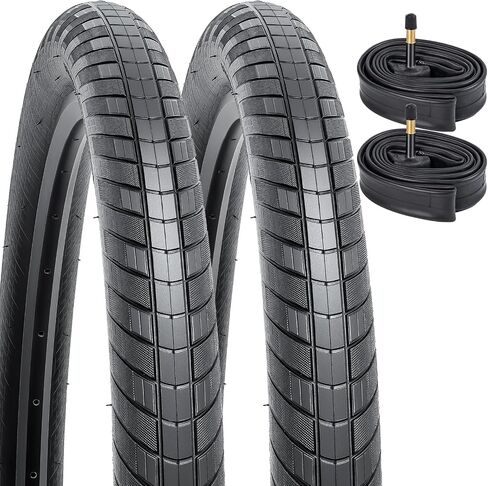 YUNSCM 2-PCS 29 بوصة إطارات دراجة الطريق 29 × 2.40/60-622 و28 بوصة/29 بوصة أنابيب دراجة AV48mm Schrader Valve متوافقة مع إطارات وأنابيب دراجة 29x2.35 29x2.40 (Y-774) in Kuwait