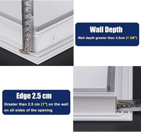 باب وصول معدني عالمي مع قفل ومفتاح - لوحات فتحة الوصول إلى العلية 12 × 30، 22 × 26، 28 × 32، 30 × 40، 38 × 38، 26 × 48 بوصة (66 × 122 سم) - هيكل ألومنيوم متين للاستخدام السكني والتجاري in Kuwait