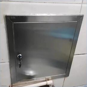 Lockable Stainless Steel Access Panel - Waterproof Plumbing Hatch Door for Walls, Custom, Ideal for Easy Access & Maintenance Solutions in Kuwait