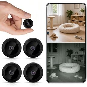 Mini Hidden Camera WiFi 1080P, Indoor Security Camera with Night Vision & Motion Detection, Tiny Camera for Home Elder Pet Baby Monitor Lavender Crystal M/Q in Kuwait