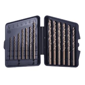 مجموعة لقم مثقاب كوبالت 13 قطعة، M35 HSS 135 درجة لقمة ثقب ملتوية بطول جوبر للحديد الزهر والفولاذ المقاوم للصدأ والألومنيوم والخشب والبلاستيك، مع حقيبة تخزين معدنية (1/16 بوصة - 1/4 بوصة) in Kuwait