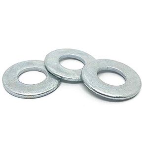 (50 Pieces) 3/8" SAE Low Carbon Flat Washers Zinc in Kuwait