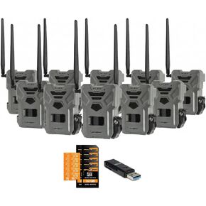 SPYPOINT Flex Dark GPS Cellular Trail Camera 100 ft Detection No WiFi Needed Trail Cam with 32GB Memory Card and Card Reader (2 Pack) in Kuwait