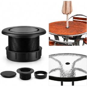 2 Inch Patio Table Umbrella Hole Ring Plug Cap Set, Thicker Umbrella Hole Cover Insert and Plug for Outdoor Parasol Table, Umbrella Hole Ring Stabilizer for Patio, Yard, Garden, Pool in Saudi Arabia