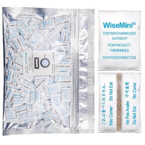 حزم المنخل الجزيئي من Wisesort 0.25 جرام، 600 عبوة من الحزم المجففة، عبوات المجففة، ممتصات الرطوبة لتخزين الطعام، مزيلات الرطوبة المجففة من درجة الطعام in Saudi Arabia