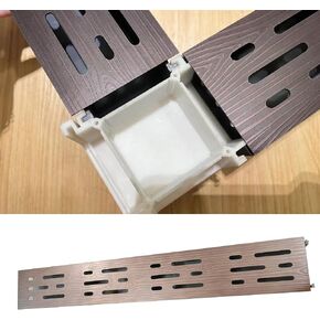 Drainachannel Narrow Sewer Drainagrates/Floor Drain, Resin Plastic Channel Drain and Stainless Steel Grate Kit/50X10X4Cm/19.7X4X1.6Inch,50X5X4Cm/19.7X2X1.6Inch in Kuwait