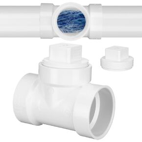 2" Hub x 2" Hub x 2" PVC Dwv Pipe Fitting Cleanout Tee with Plug Sewer Cleanout Adapter with NPT Female for Drainage Piping, Ventilation and Other System Drain in Saudi Arabia